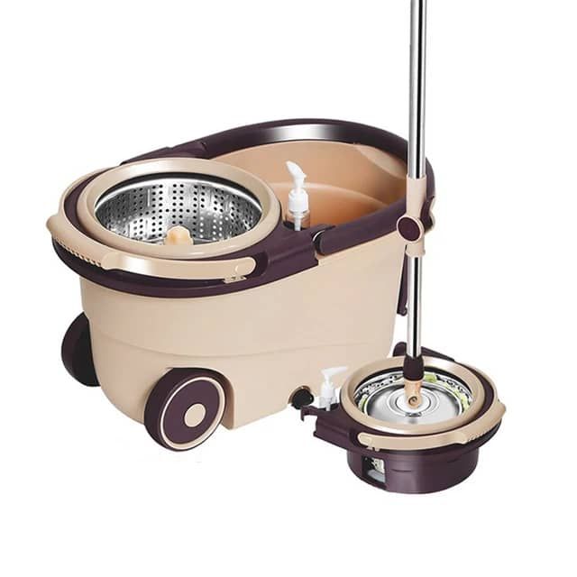 Magic flat mop and bucket hand free 360° Degree head self cleaner