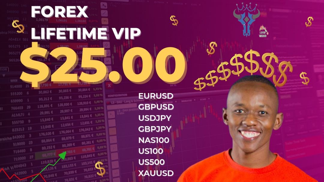 Lifetime VIP signals for Forex only (Currencies,Nas100,US30,US500 & XAUUSD)