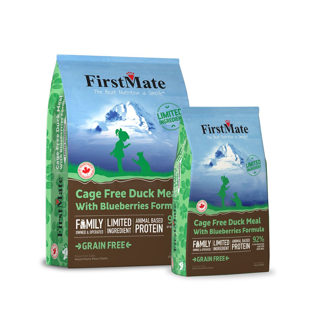 FirstMate Cage Free Duck with Blueberries for Cats