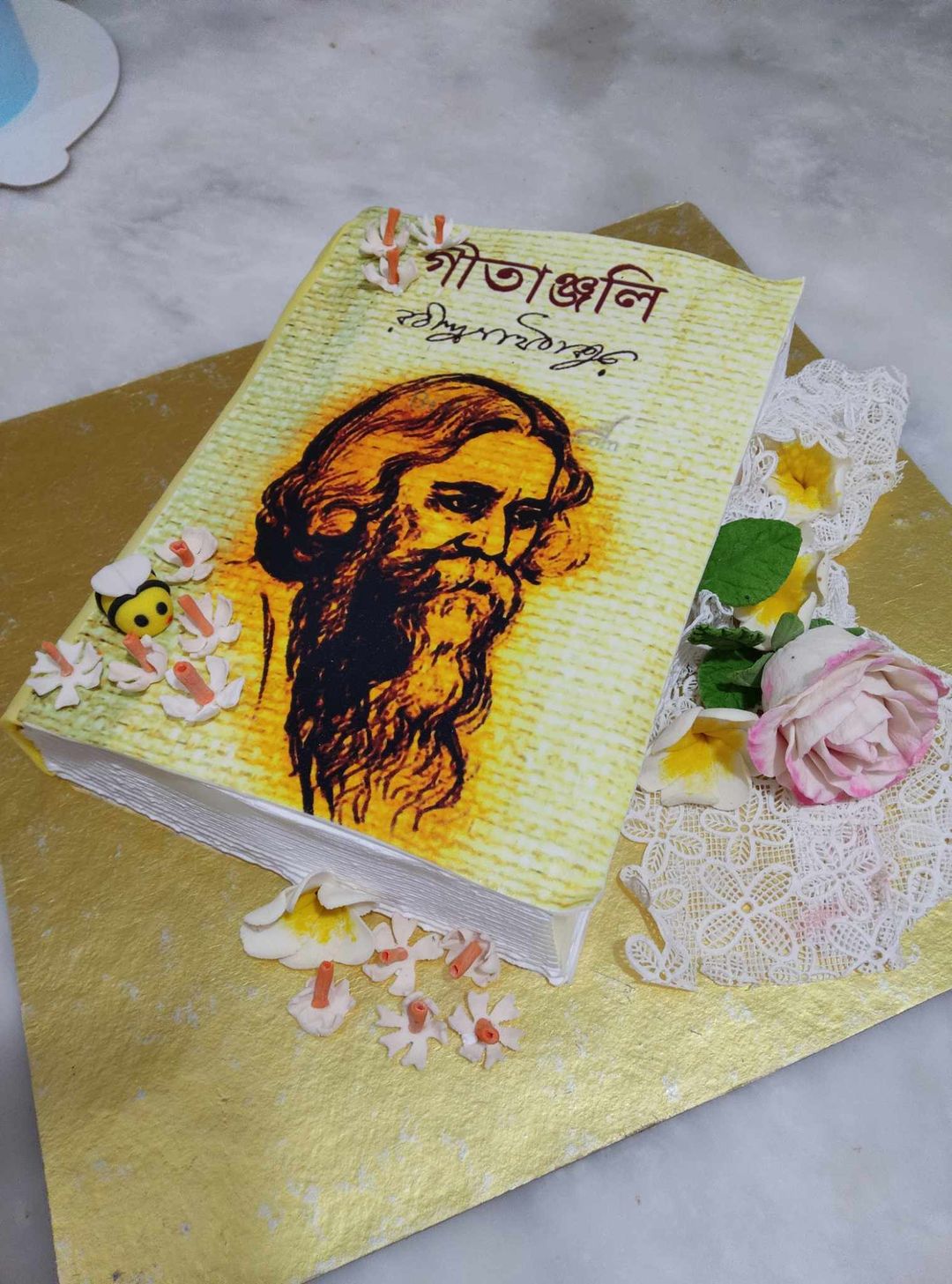 Book Theme Edible Cake