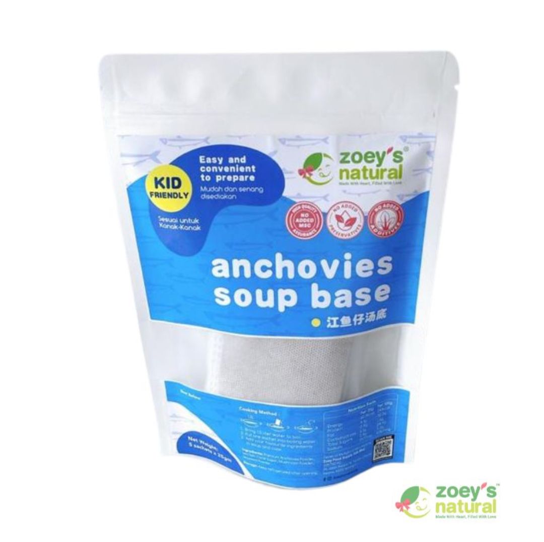 Zoey Premium Anchovy Soup Pack (5 sachets) (±125g)