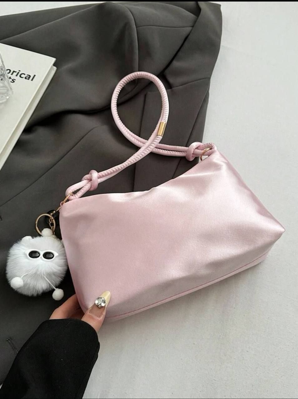 Simple Summer Bag,Solid pink