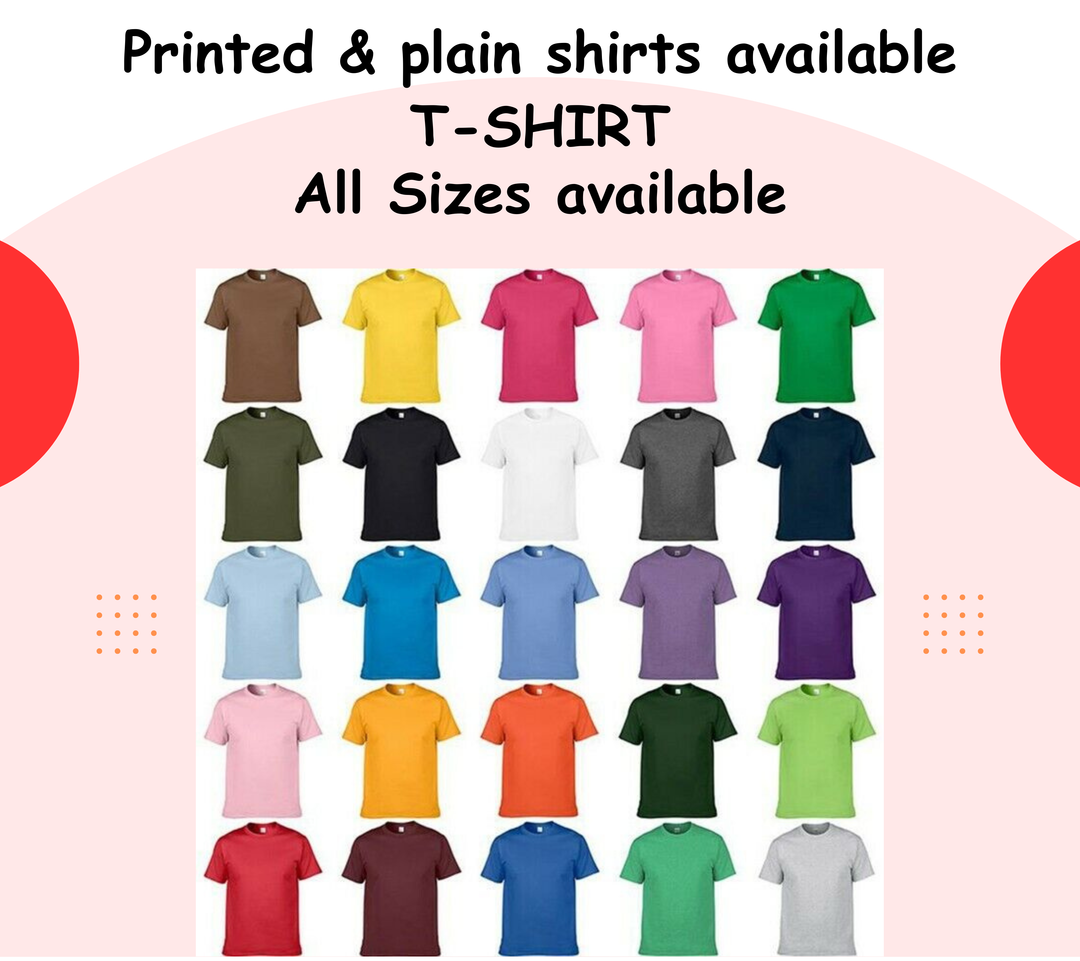 Customized T-shirts (S - 3XL)