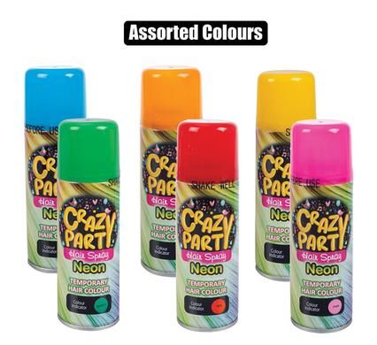 PARTY-SPRAY HAIR NEON COLOURS