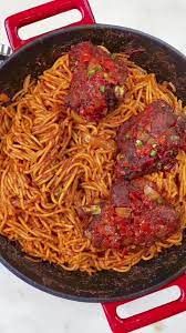 Spaghetti Jollof & Side