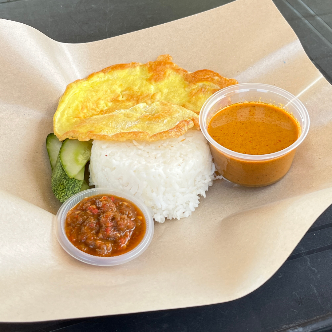 Nasi Kukus Telur Mata