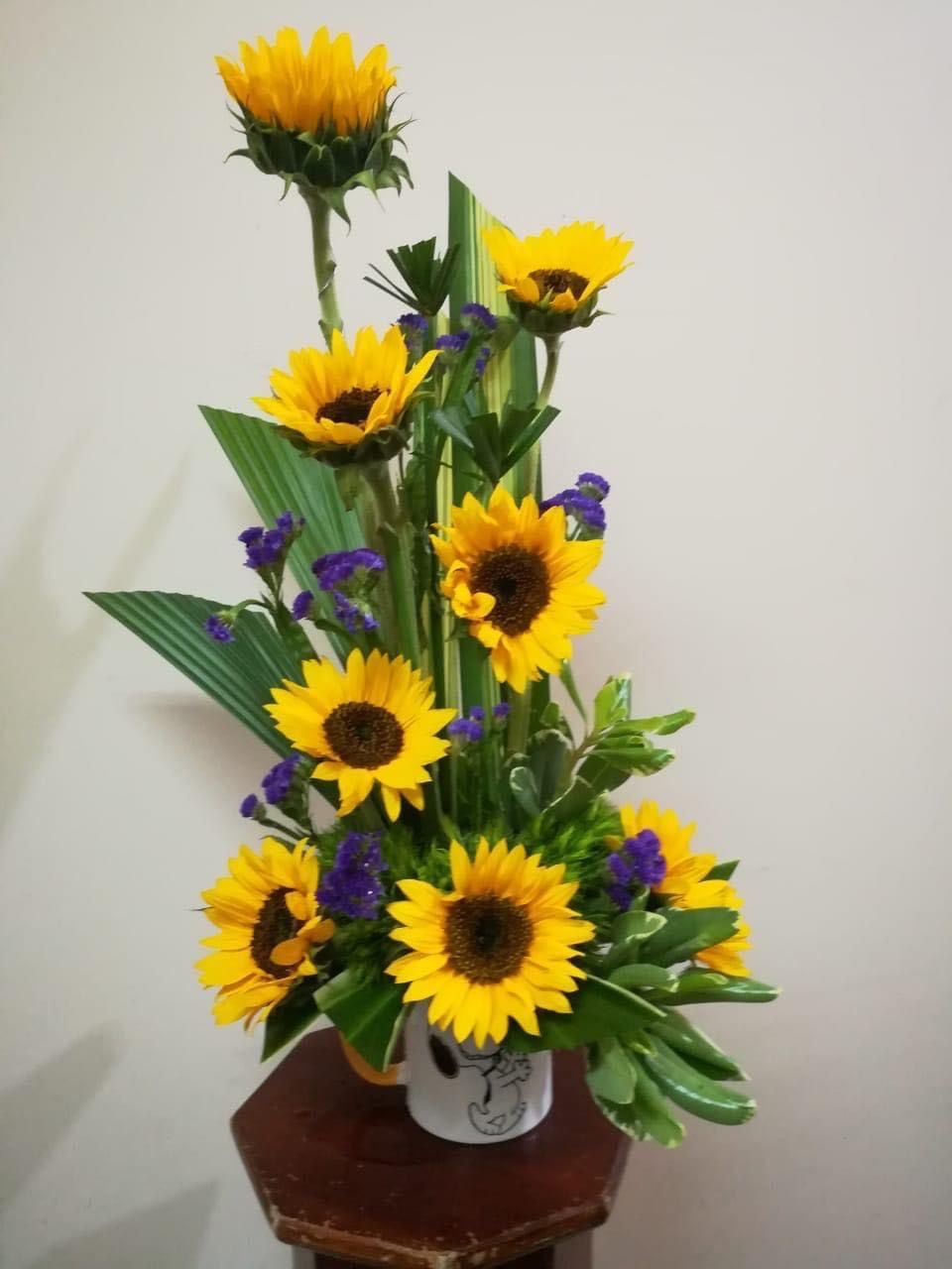 Taza con Girasoles 
