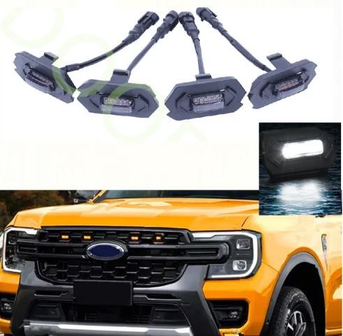 Grill LED Lights For Ford Ranger T9 Wildtrack/XLT - White