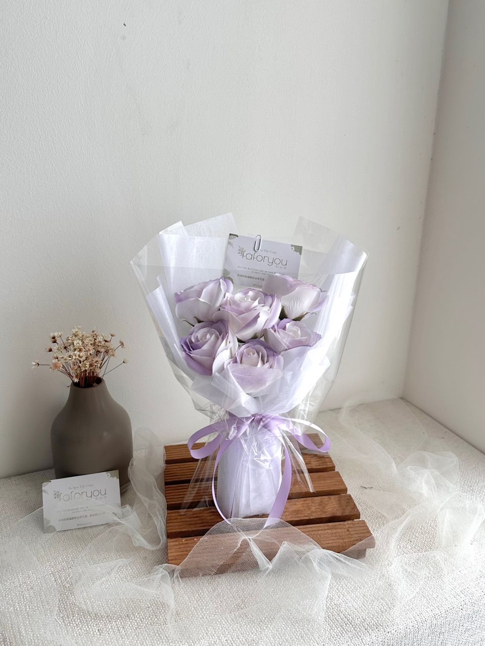 6 Stalk Soap Rose Bouquet