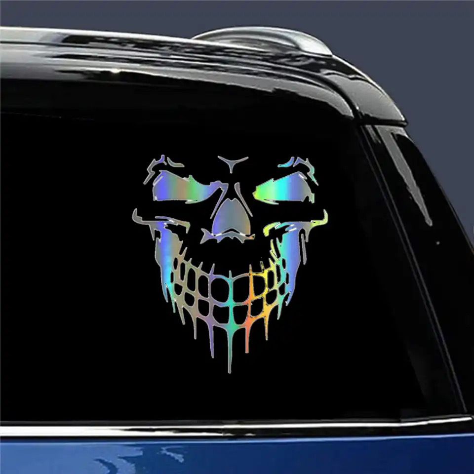 Sticker Skull Laser