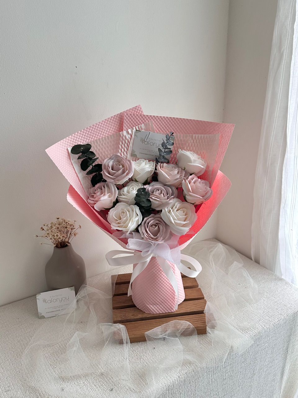 11 Stalk Soap Rose Bouquet 