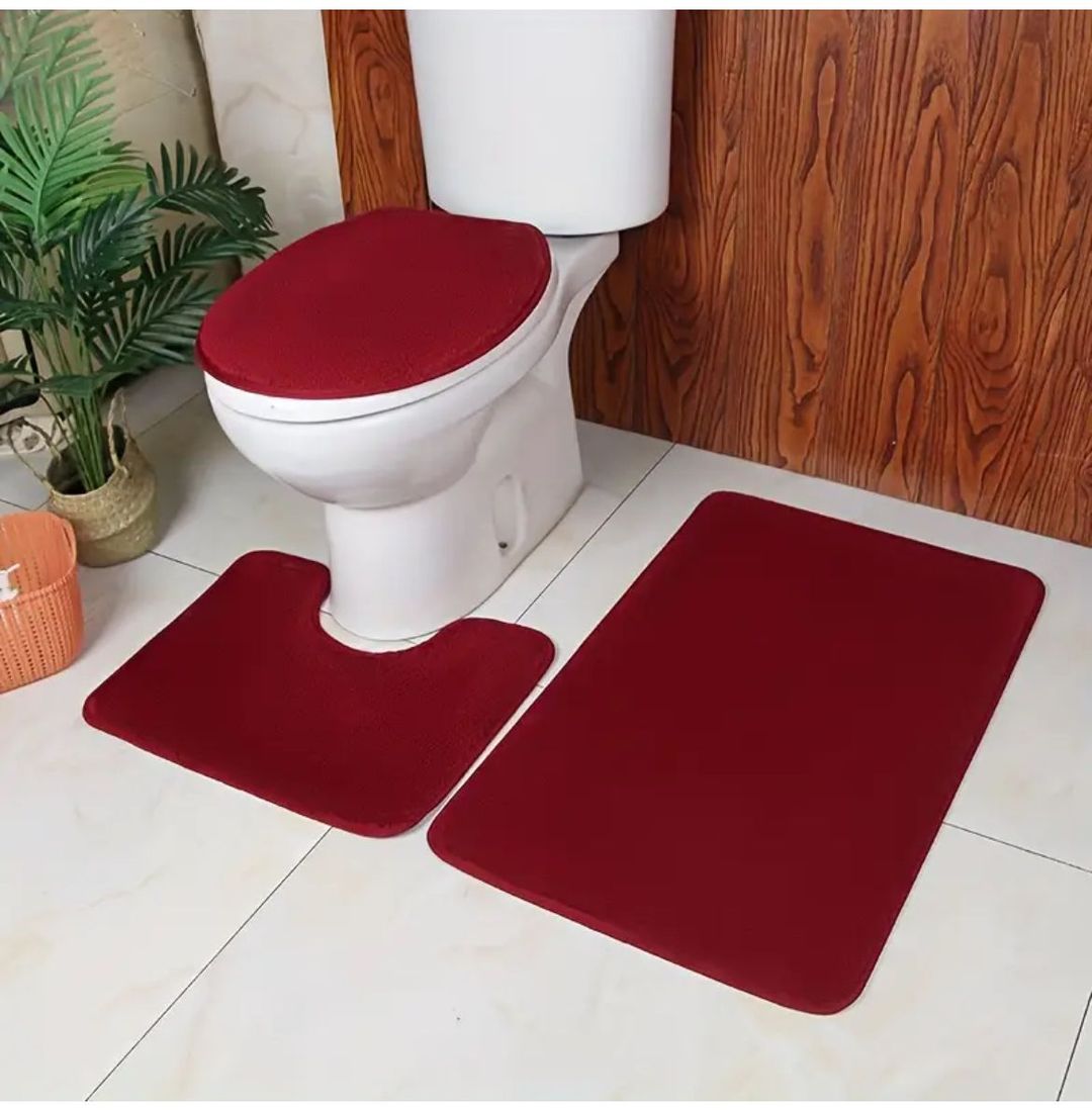 Super absorbent 3 pcs Bathroom/Toilet mats 