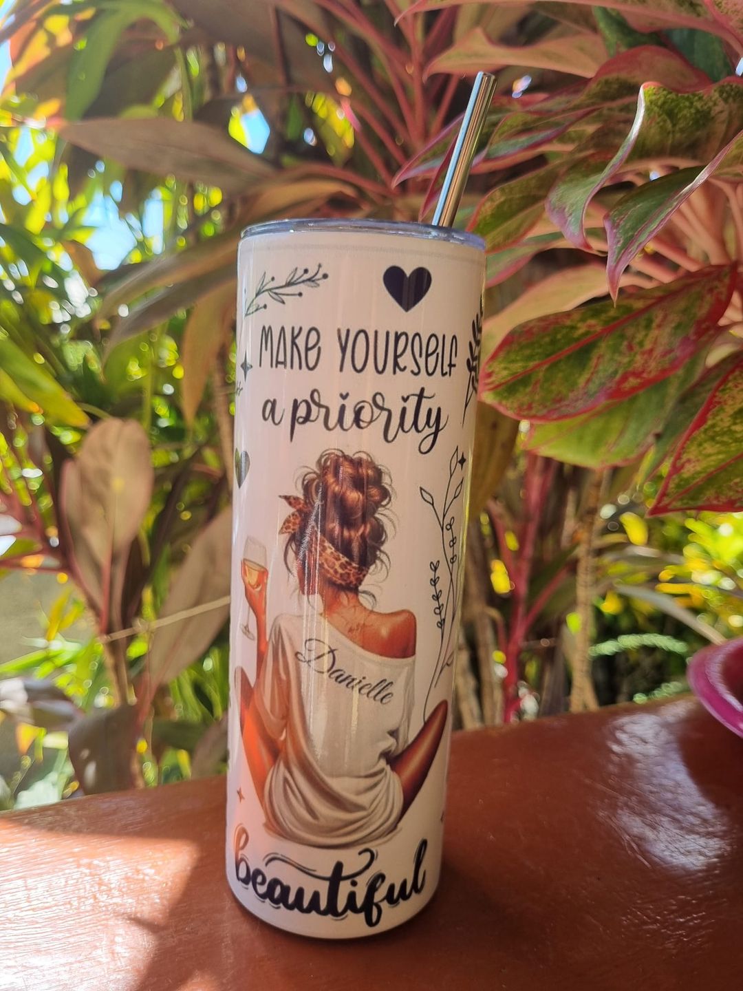 Personalized sublimation skinny tumbler