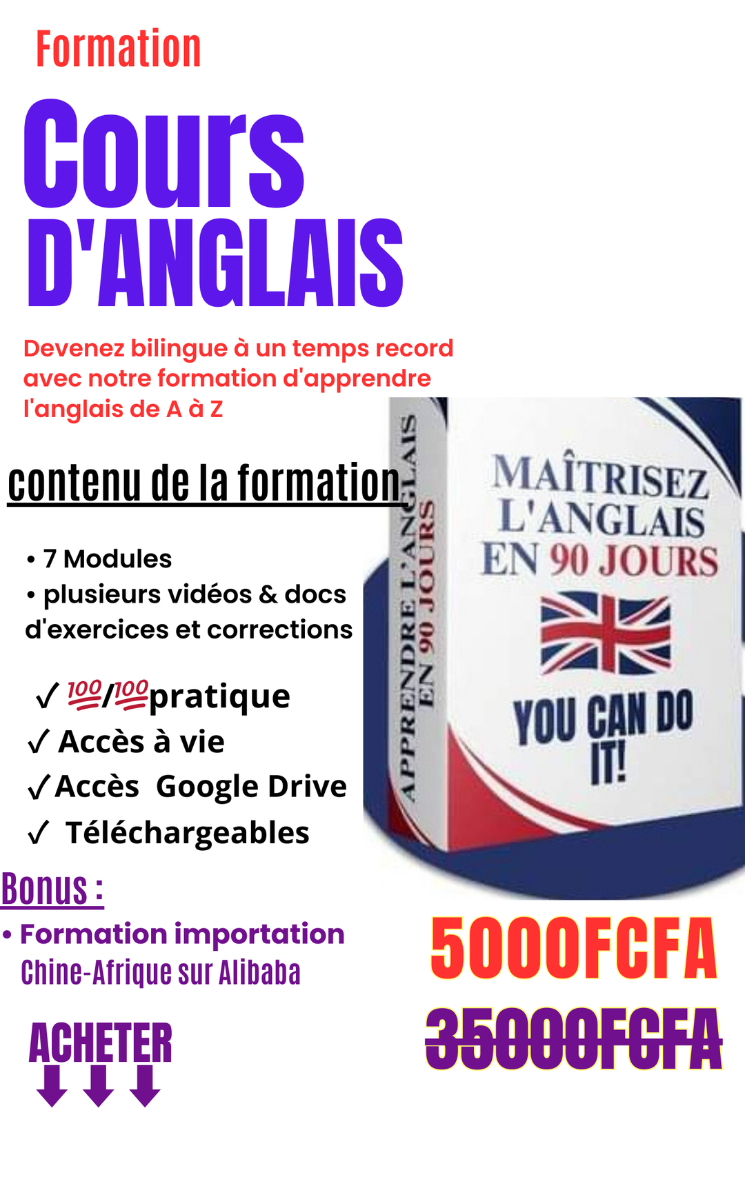 Apprenez l'Anglais de A à Z 