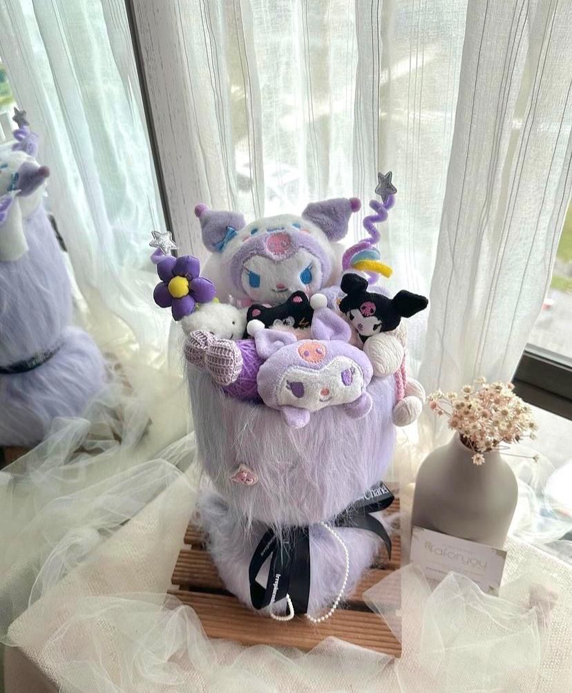 Kuromi Purple Doll Bouquet 