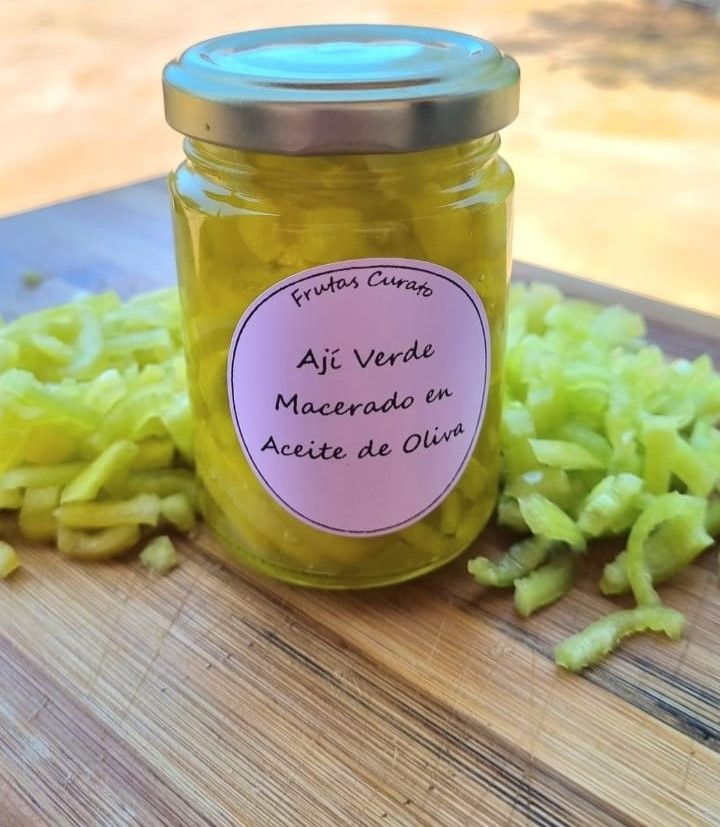 aji macerado en aceite de oliva 180 grs