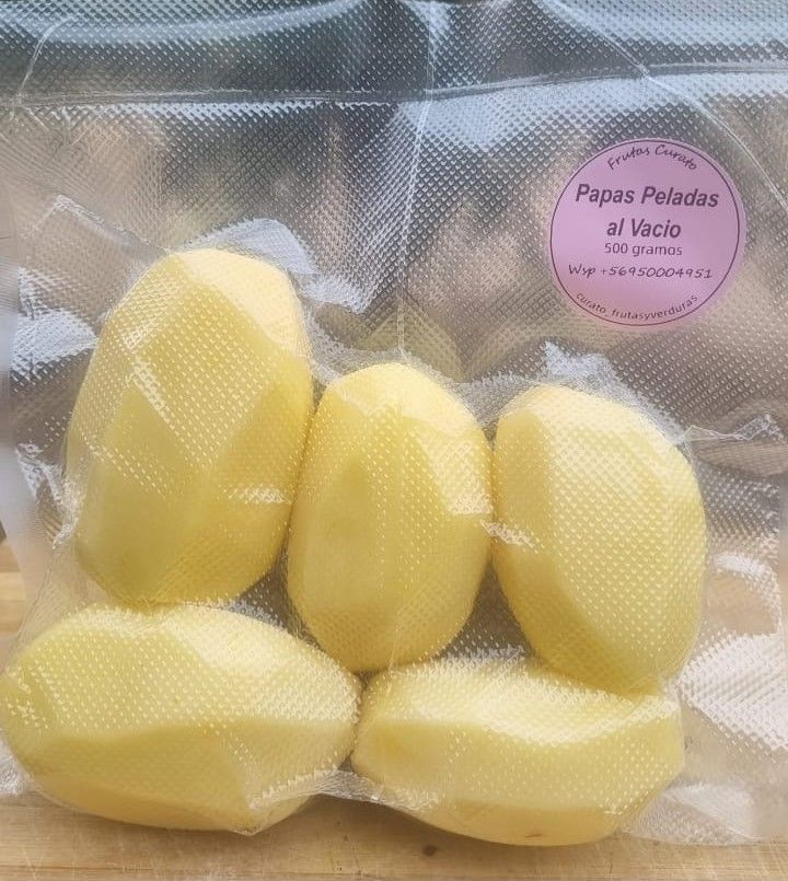 papas peladas al vacio 500 grs