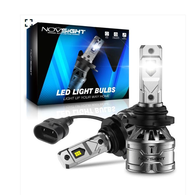 Novsight N61T General Series 9006/HB4 LED Headlight and Fog Light Kit – Upgraded Visibility & 3Color Design