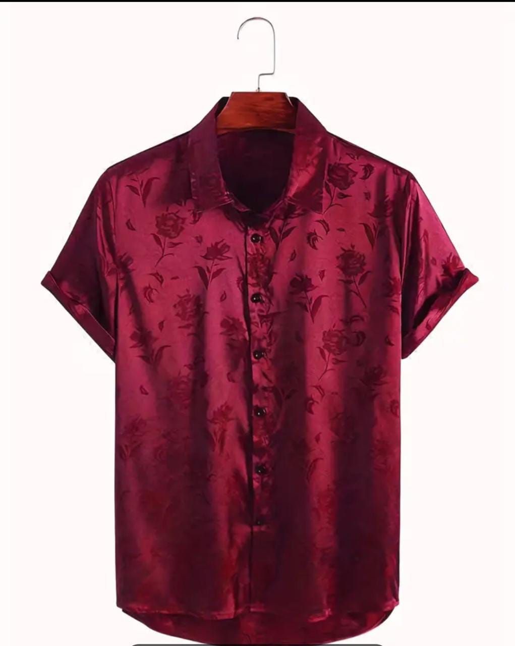 Chemise unie à manches courtes 