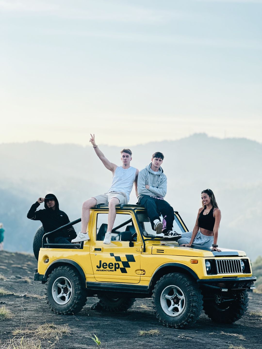 Sunset With Jeep