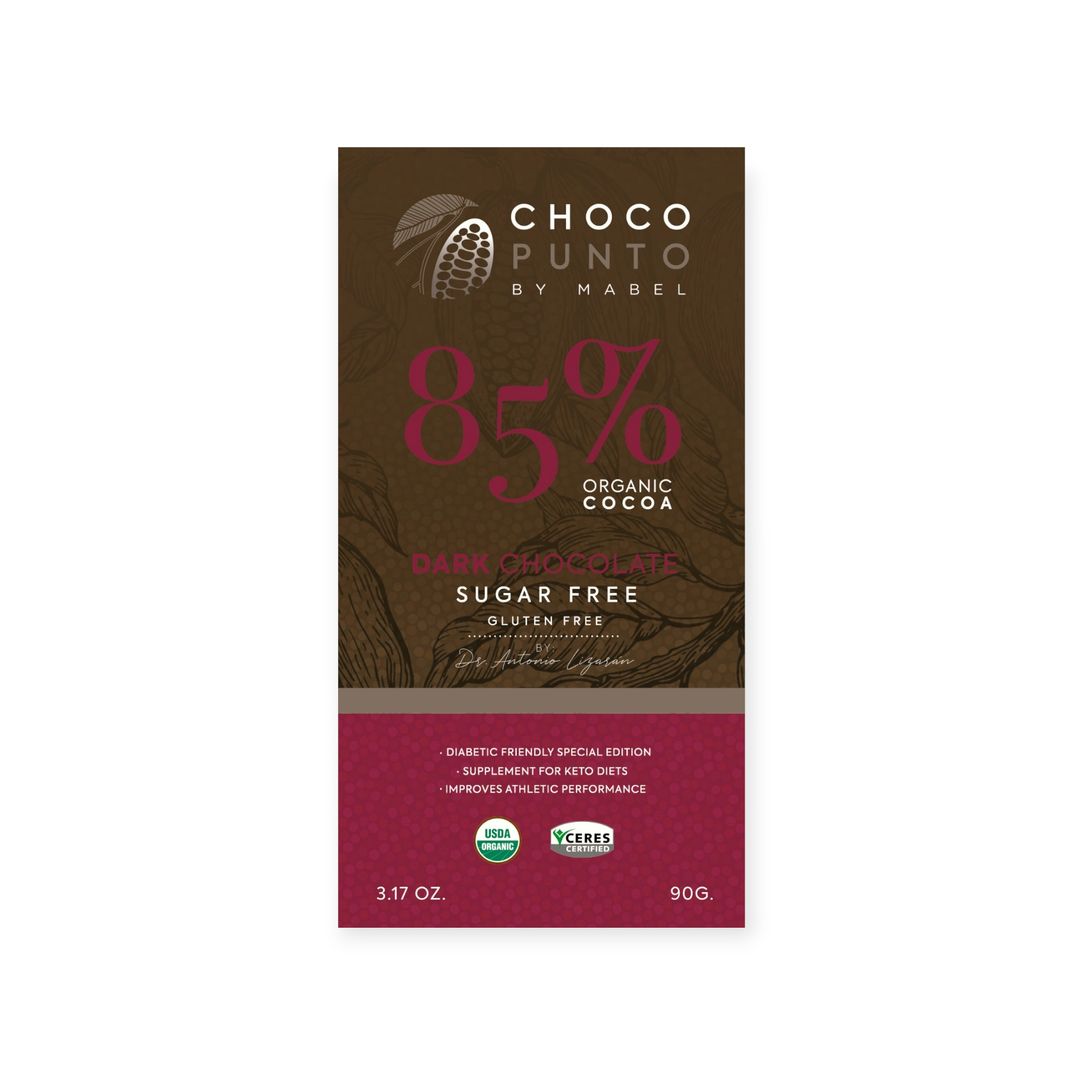 Chocopunto by Mabel 85% Chocolate Oscuro Sin azúcar