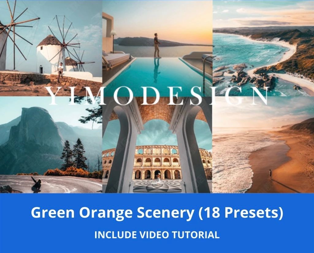 Green Orange Scenary