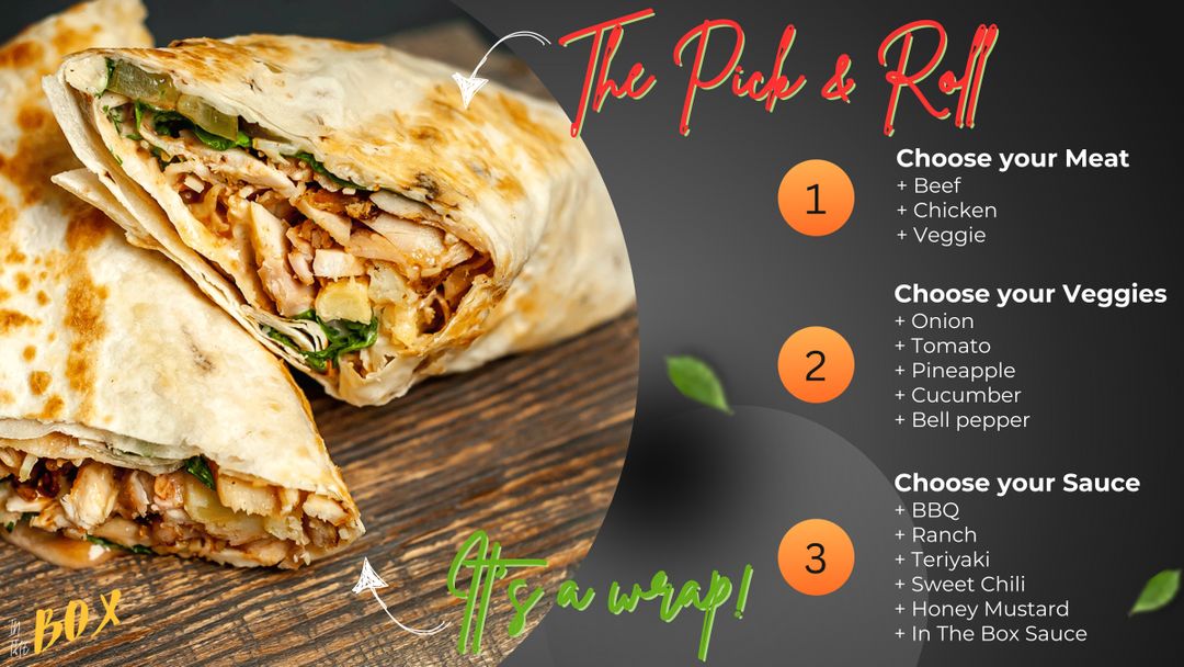 Pick & Roll | Chicken Wrap + Fries