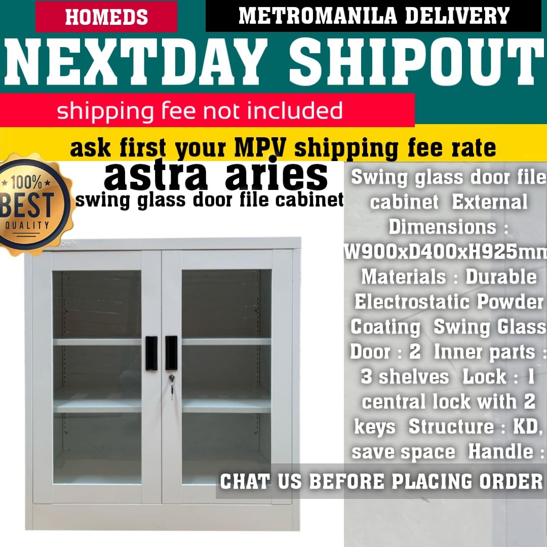 Astra aries metal steel cabinet swing door