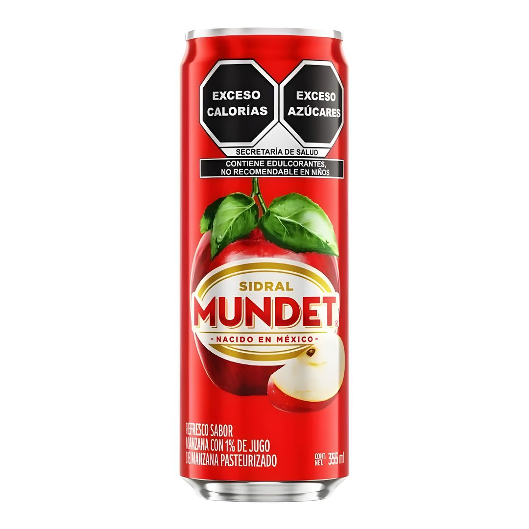 SIDRAL MUNDET 355 ML LATA 12 PZ