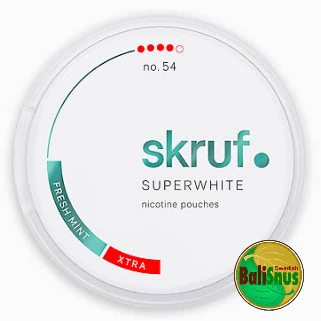 Skruf Superwhite No.54 Fresh Mint Xtra Strong 11mg/p