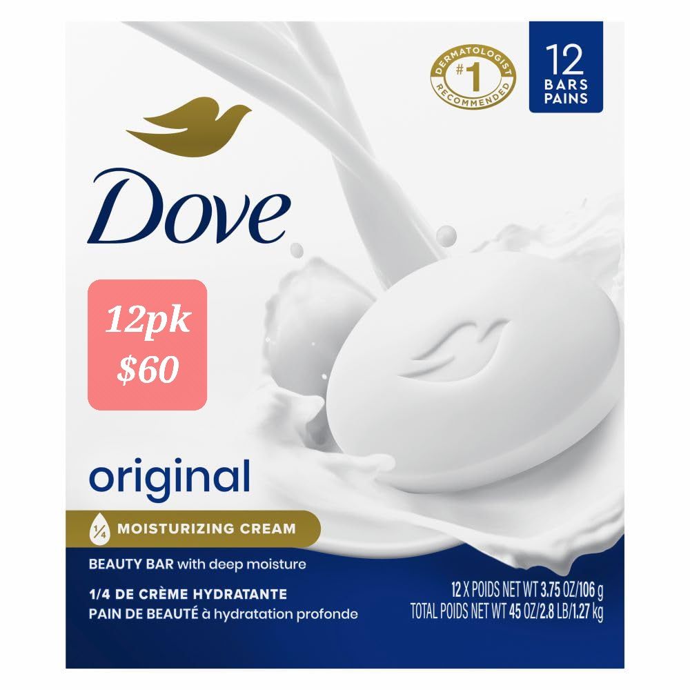 DOVE BAR SOAP(ORIGINAL)12PK