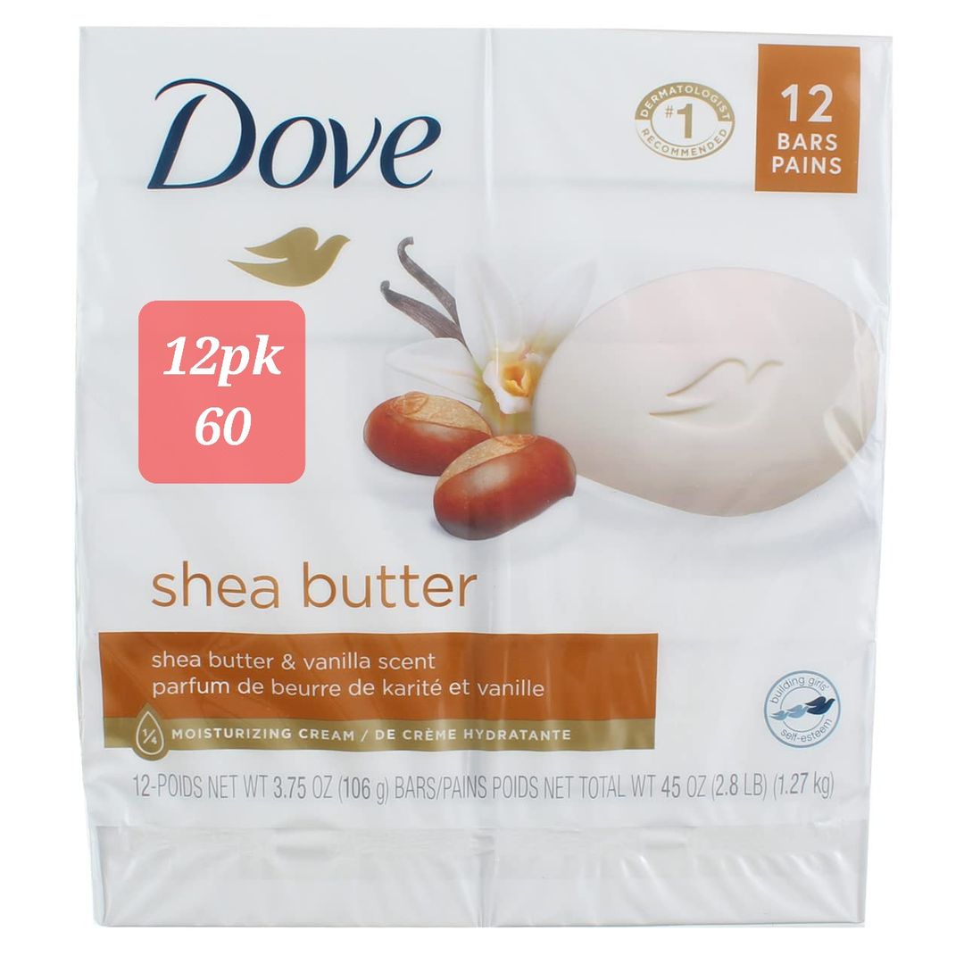 DOVE BAR SOAP(SHEA BUTTER)12PK