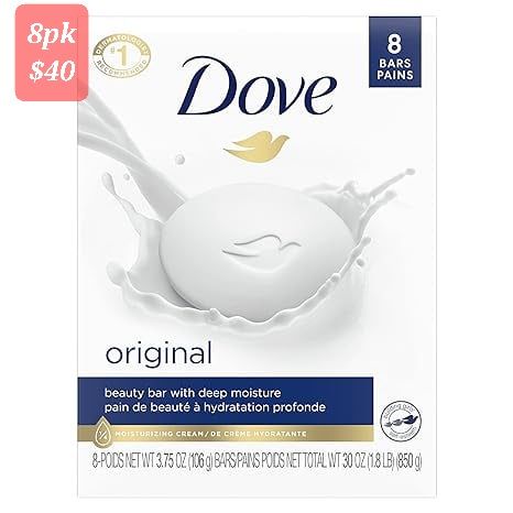 DOVE BAR SOAP(ORIGINAL)8PK