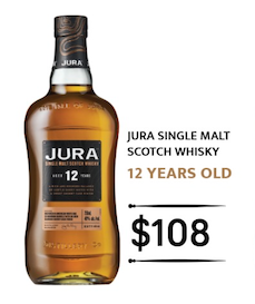 JURA SINGLE MALT SCOTCH WHISKY 12 YEARS OLD