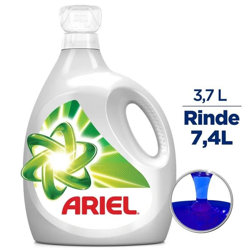 Detergente Liquido Ariel Doble Poder concentrado 3.7 Litros