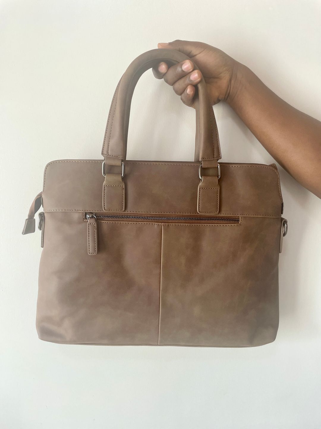 Brown Leather Laptop Bag for Men