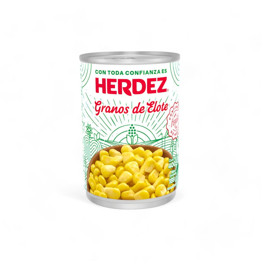 LATA DE ELOTE HERDEZ 400 GRMS 1 PZ