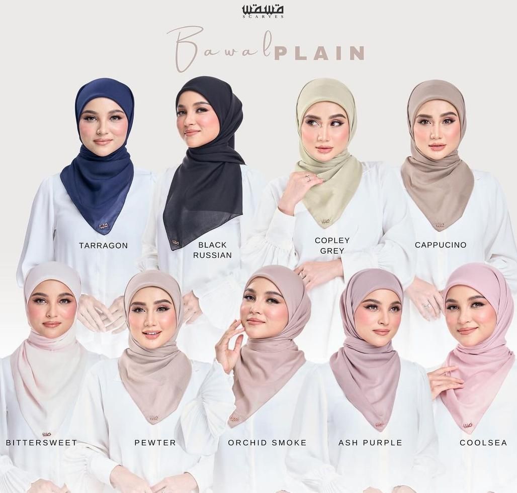 Bawal Plain Edition by Wawa Scarves