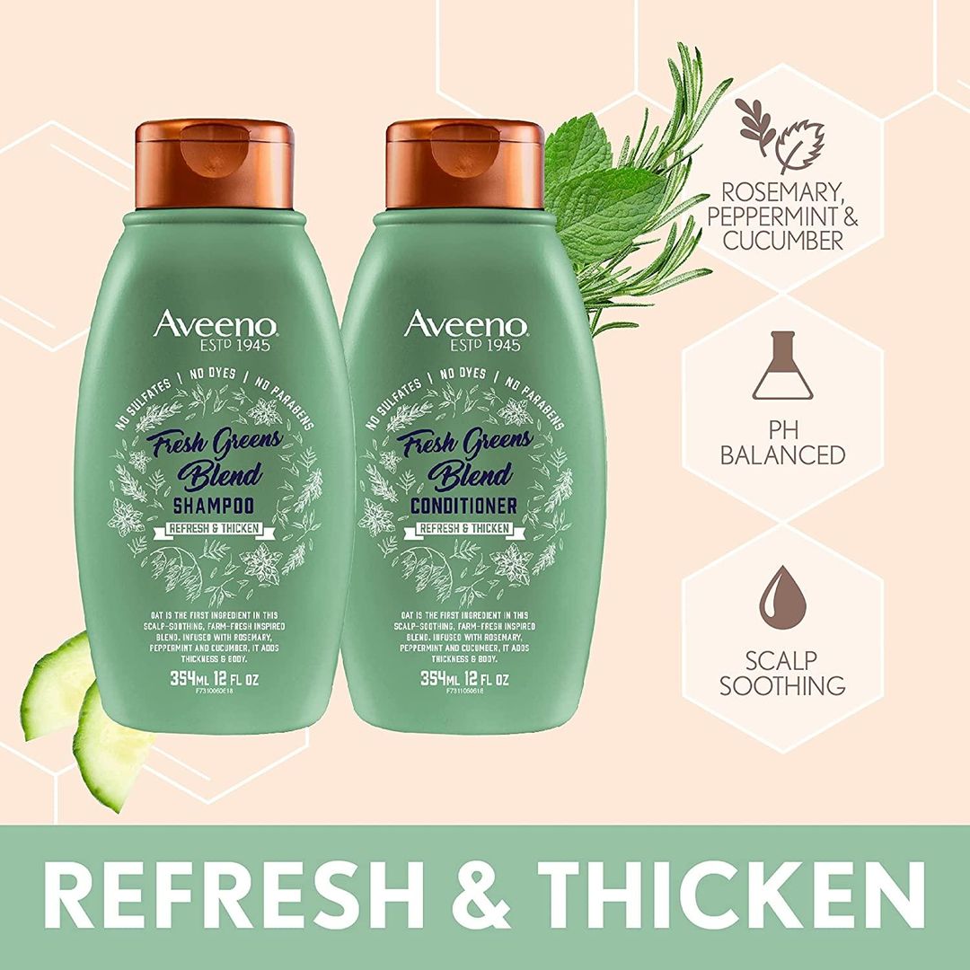 Aveeno Fresh Green Blend Shampoo & Conditioner Set