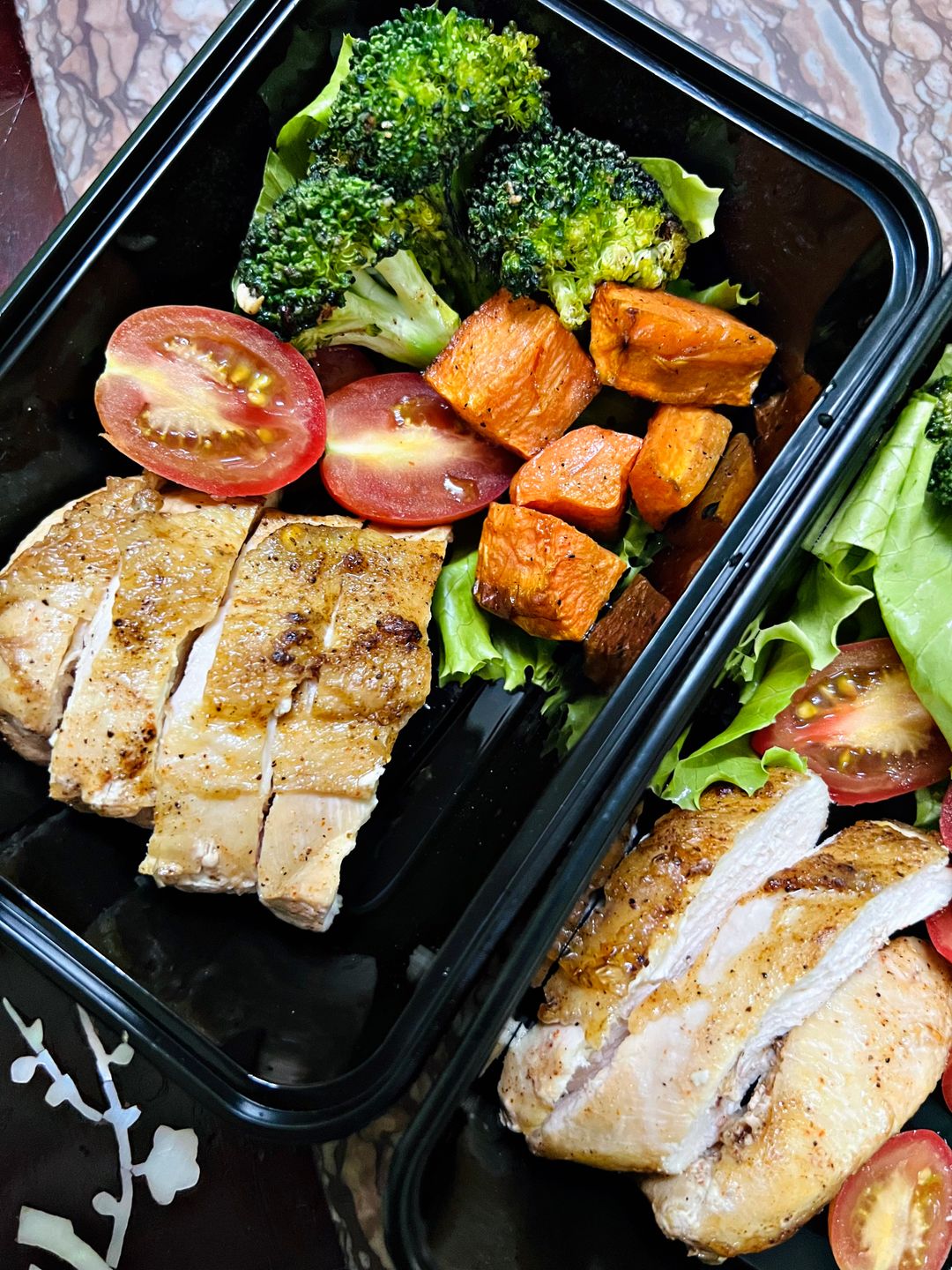 Air Fried Chicken Breast with Veggies