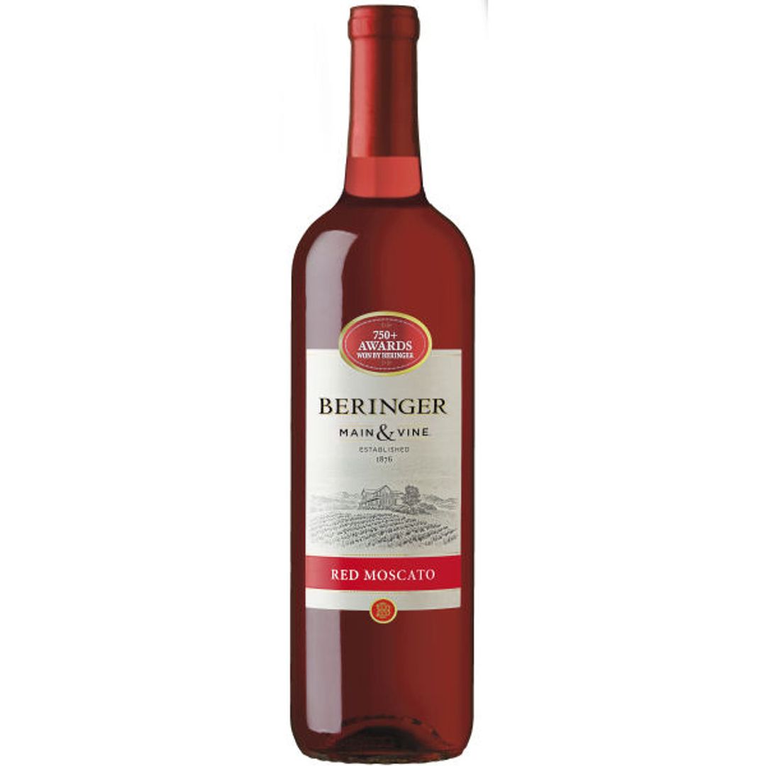 ( 089819541874 ) - BERINGER MAIN & VINE RED MOSCATO 15/750ML