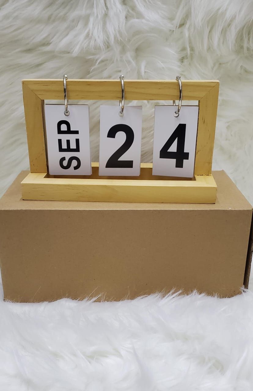 DESK study  flip calendar 