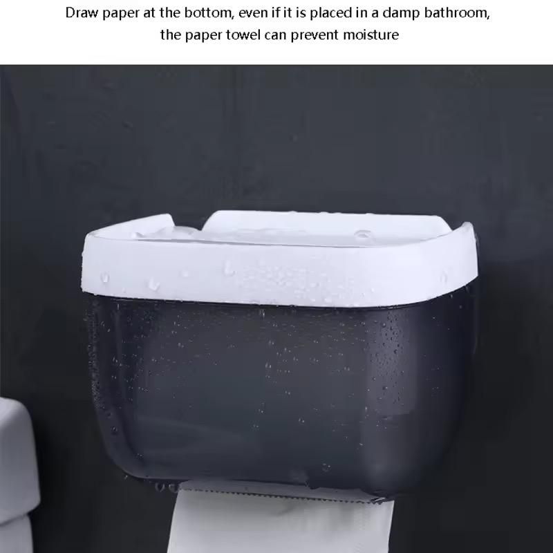 Non Punching Strong Adhesive Wall Mounted Tissue Box 