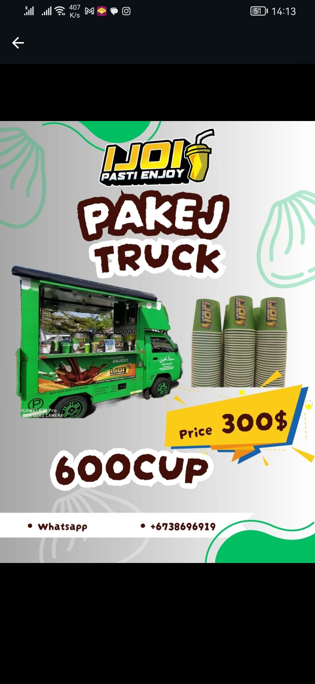 Pakage truck milo