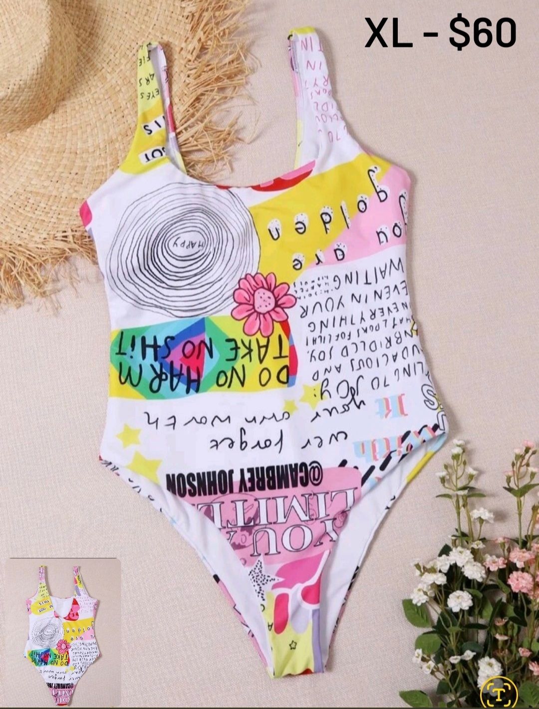 Graphic One Piece Swimsuit