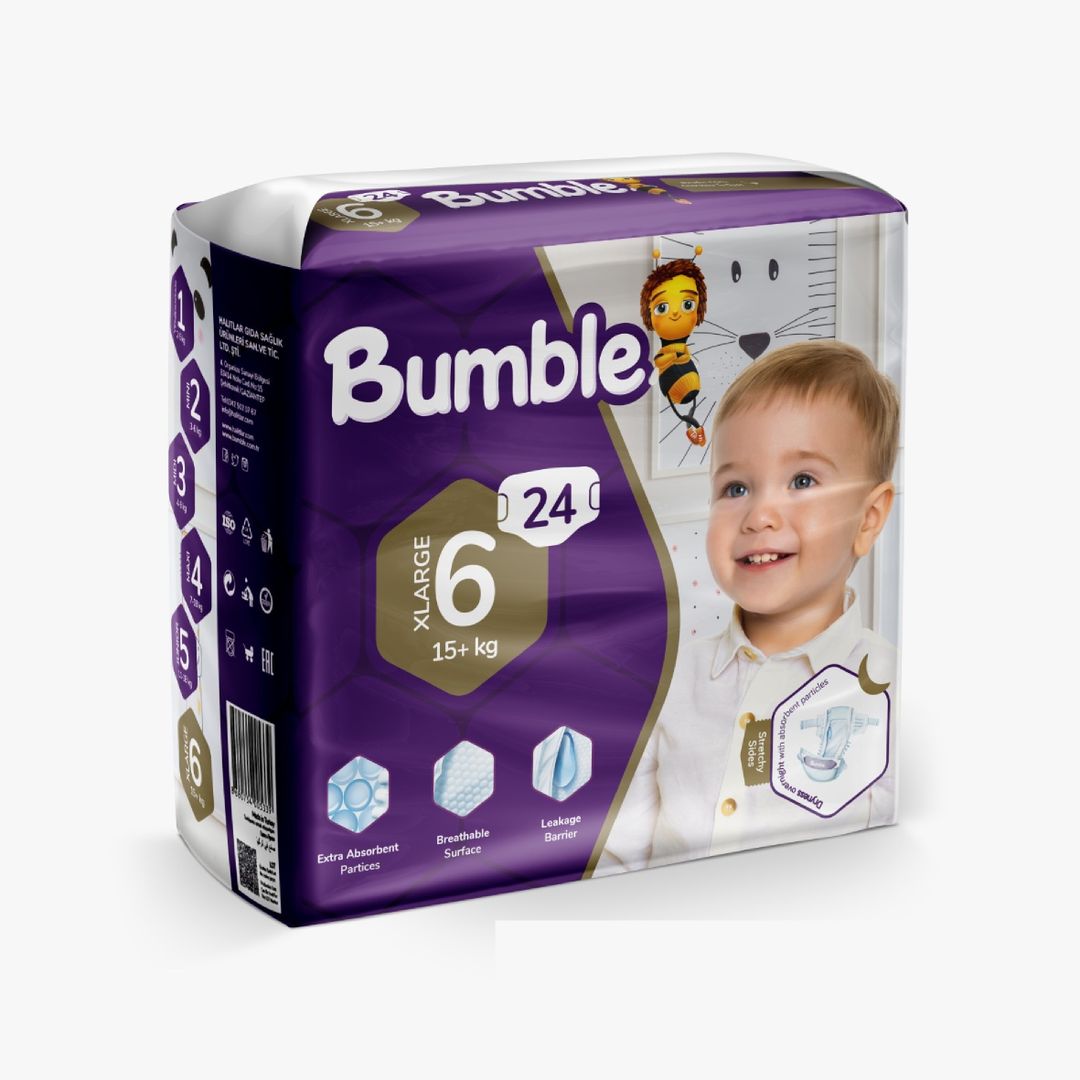 Couches Bumble Bee XLarge-6 (15+kg)