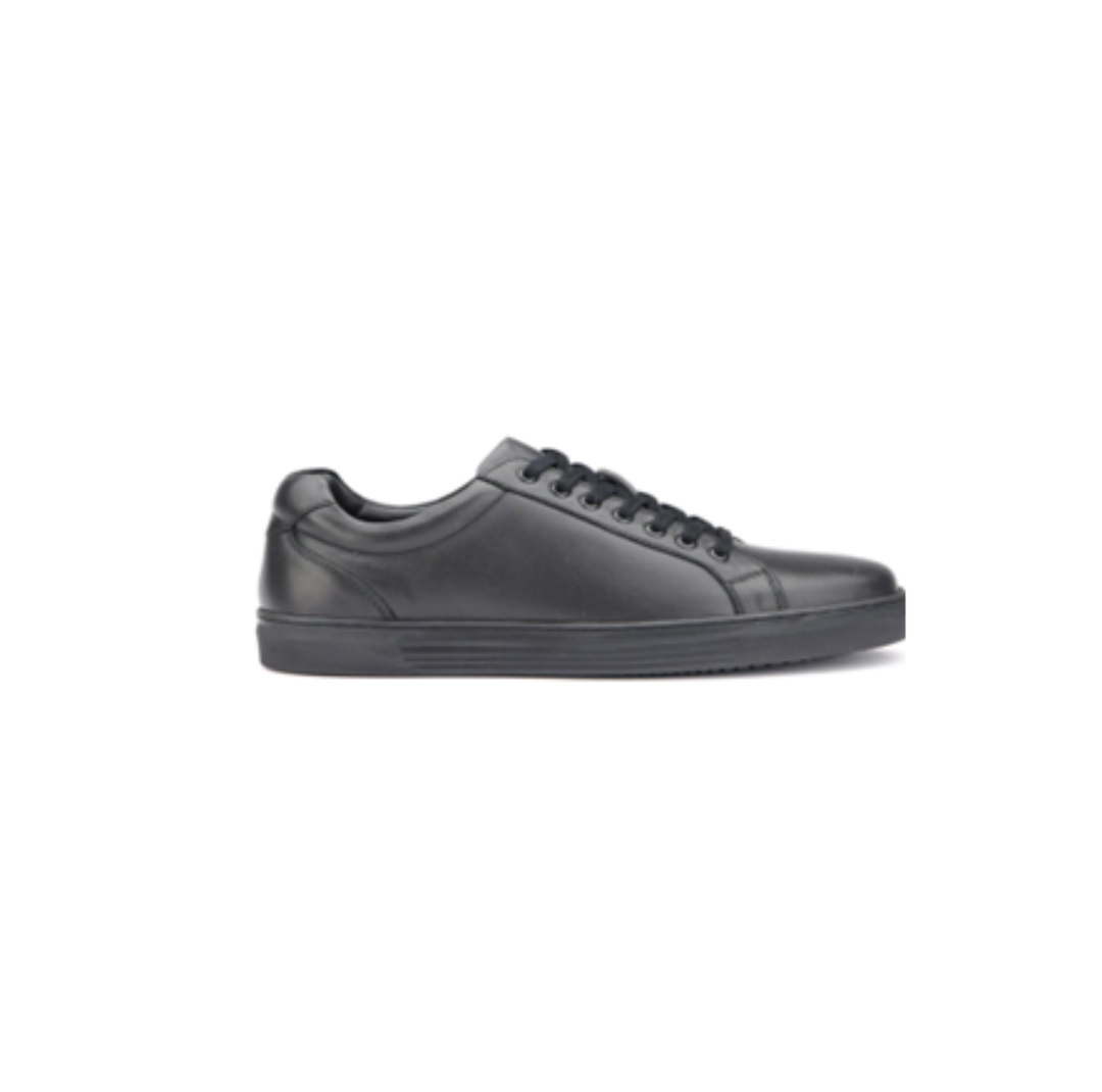 Leather trainer - Black