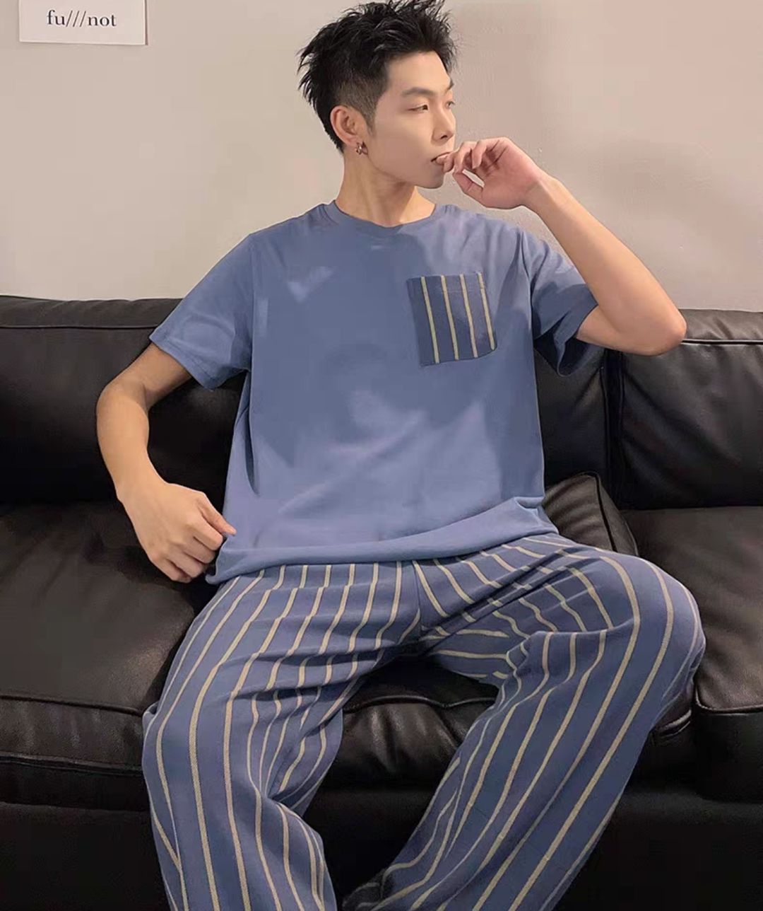 Cotton men pajama set