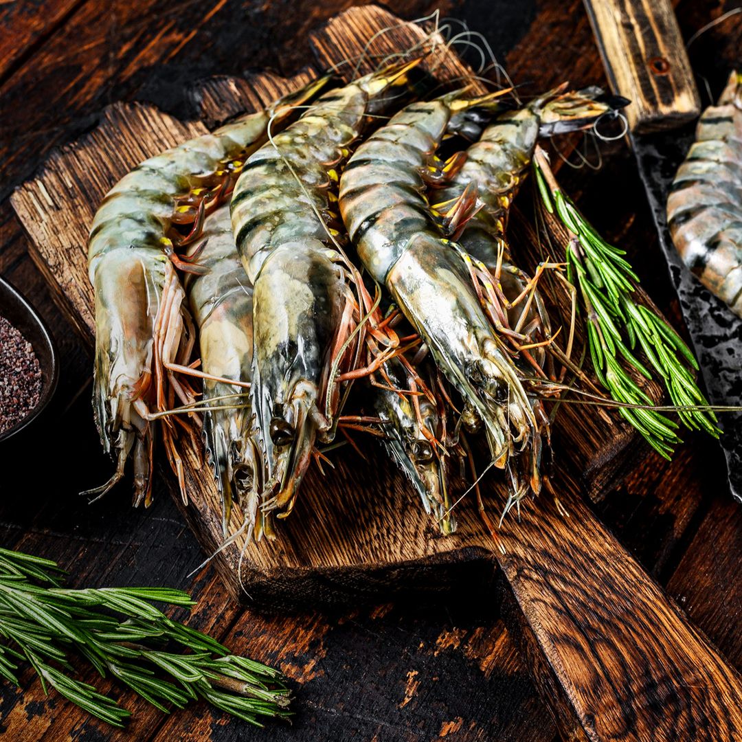 Fresh Black Tiger Prawns (8/10)