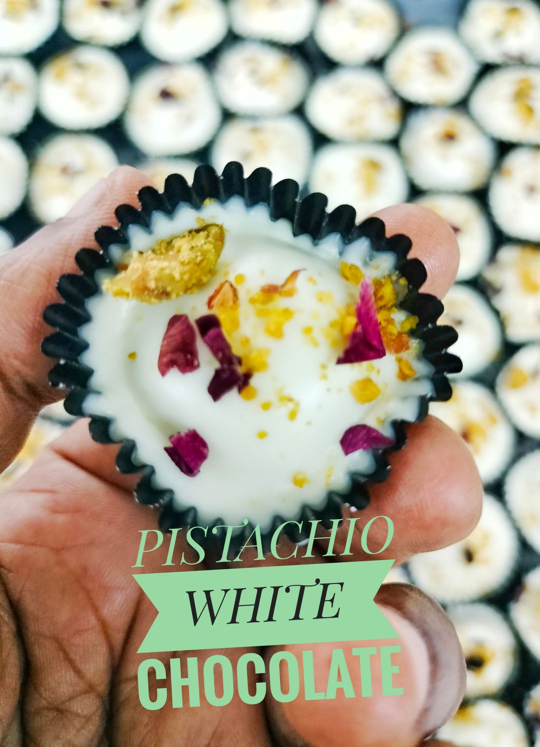 ROSE PISTACHIO WHITE CHOC